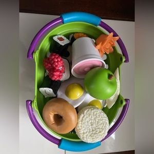 Bucket of play food